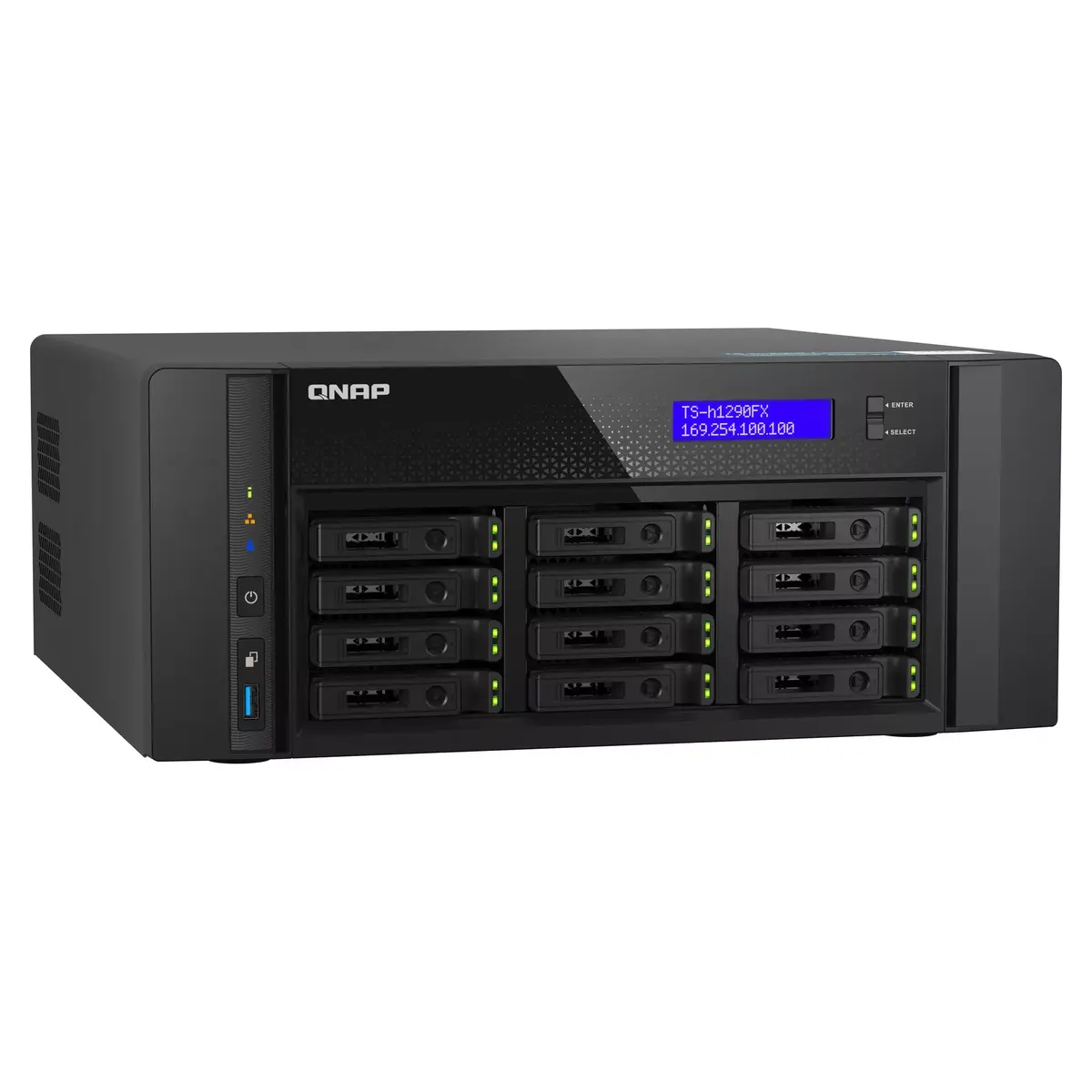 QNAP TS-h1290FX NAS Tower EPYC 7302P 128ГБ Photo 3
