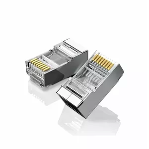 Сетевой модульный штекер RJ45 UGREEN CAT6 STP для твёрдого и гибкого кабеля (модель 50248)