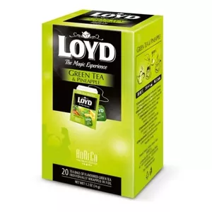 Чай Loyd зелёный с ананасом 20 пакетов по 1,7 г