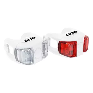 Набор велосипедных фар rock machine S.Light 05 White — передняя/задняя USB‑зарядка, 200 люмен (передняя)