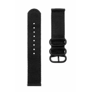 Pulksteņa siksniņa Tactical neilona 20 mm melna