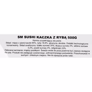 Сухое лакомство для собак MACED Duck and Fish Sushi 500 г — дополнительное тренировочное угощение, белок 30%, жир 2%, без глютена