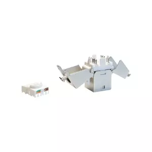Procab Keystone Cat6 Jack IDC Termination 180° Shielded, punchdown keystone module