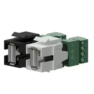 Procab Keystone USB 2.0 A to 4-pin Terminal Block Adapter (panel mount)