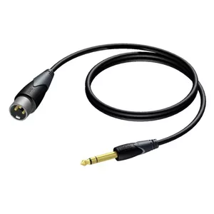 Procab XLR male to 6.3 mm (1/4") jack male stereo cable 1.5 m
