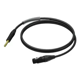 Procab kabelis XLR ligzda — 1/4" (dzenskrūve) stereo Ultrаflex 1,5 m