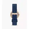 Skagen Signatur Two-Hand Blue Leather часы Photo 2