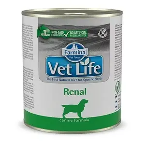 Ветеринарный диетический корм для собак Farmina Vet Life Renal Adult 300 г — с курицей, для взрослых собак с почечной недостаточностью