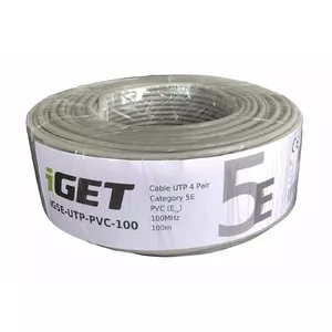 Сетевой кабель iGET CAT5E UTP PVC Eca 100м/катушка