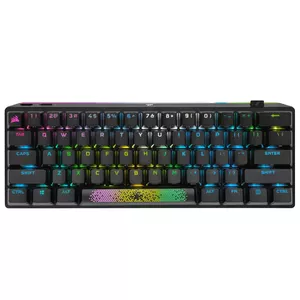 Corsair K70 PRO MINI WIRELESS RGB 60% клавиатура РЧ беспроводной + Bluetooth QWERTY Английский Черный