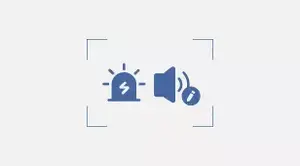 Visual and auditory warning