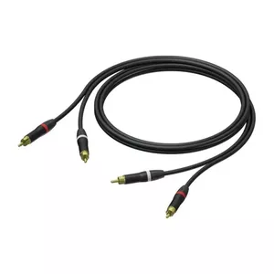 Network Cable Procab 1KPPR045 2X RCA/CINCH MALE 2X RCA/CINCH MALE ULTRAFK 1m Black