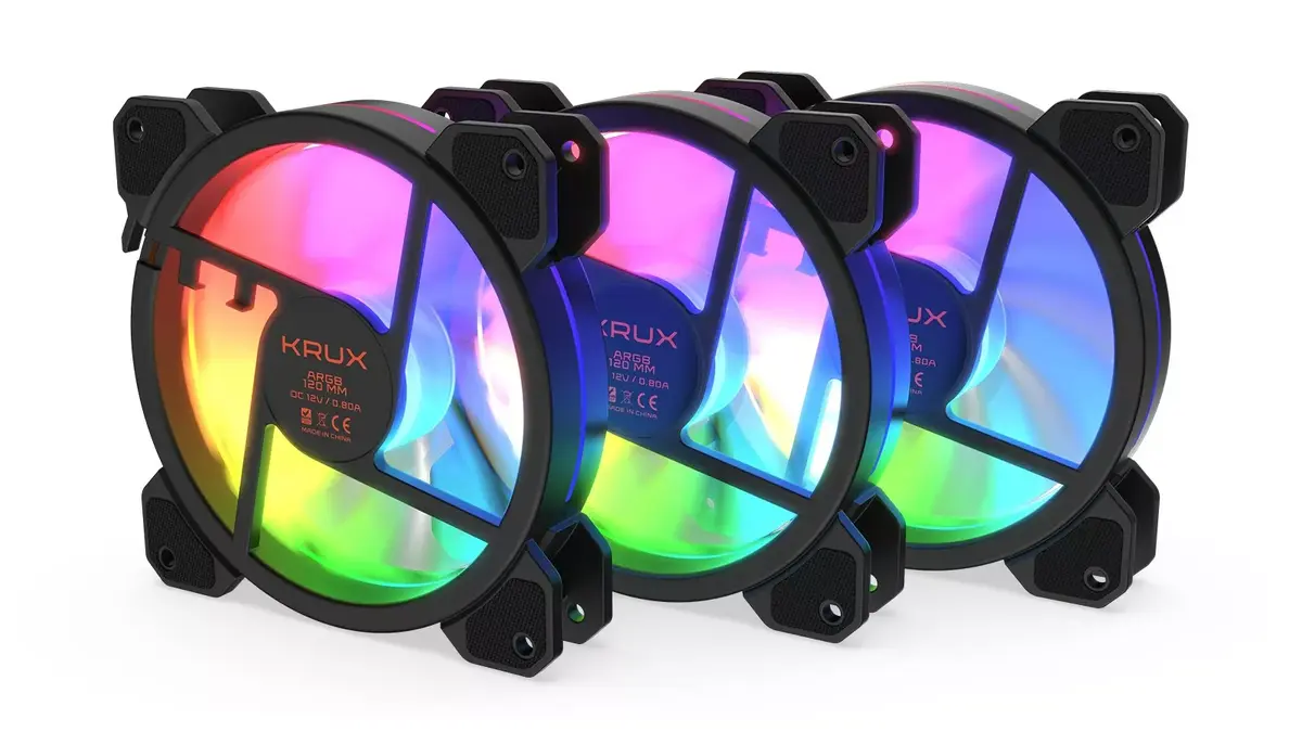 Case fan KRUX LUNAR 120 ARGB 3x120mm Photo 1