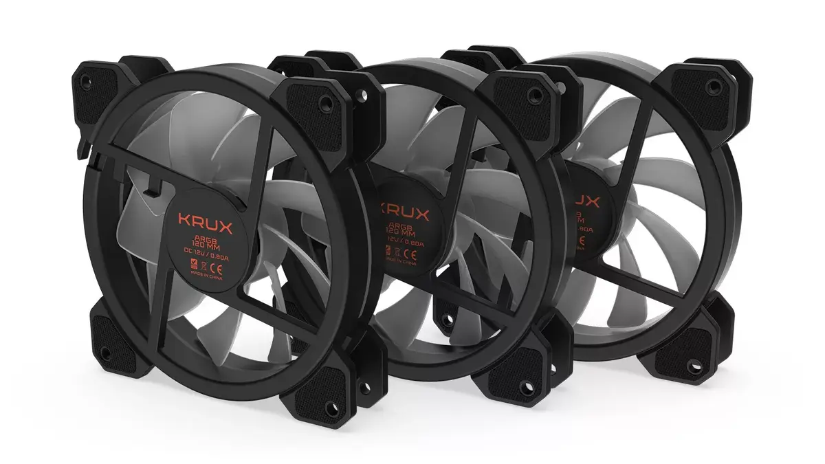 Case fan KRUX LUNAR 120 ARGB 3x120mm Photo 4