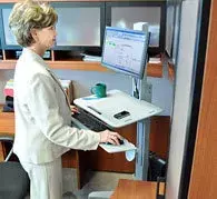 Sit-Stand Workstation Ergotron WorkFit C-Mod Photo 3