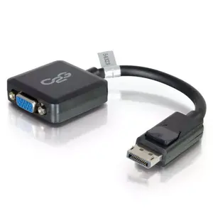 C2G DisplayPort uz VGA adapteris pārveidotājs DP vīrietis uz VGA sieviete 0.2 m melns