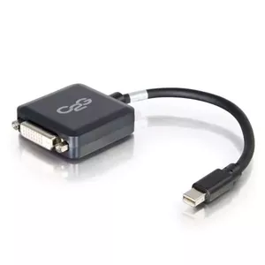 C2G Mini DisplayPort to DVI Adapter 20cm Thunderbolt to DVI-D Black