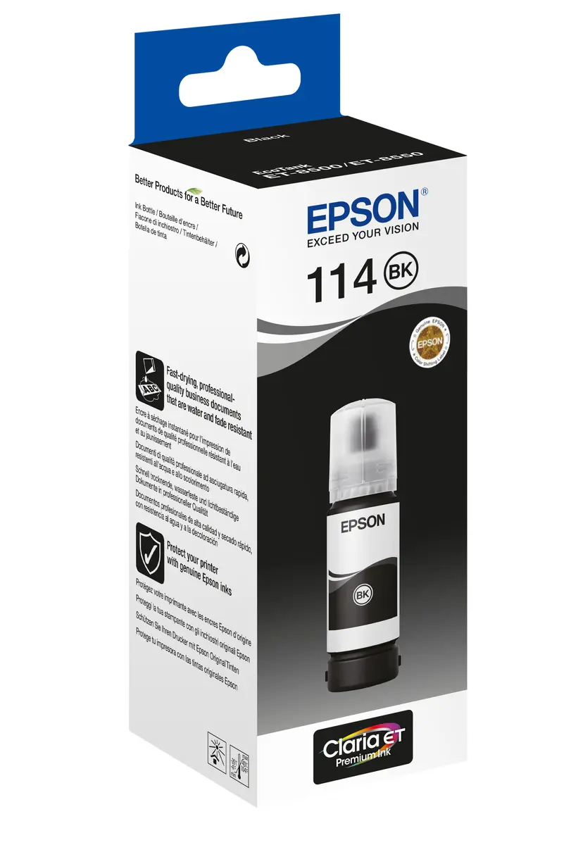 Epson 114 EcoTank oriģinālā pigmenta melnā