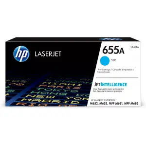 Картридж тонерный HP 655A (CF451A) Cyan — оригинал для LaserJet, ресурс 10 500 стр., 1 шт.
