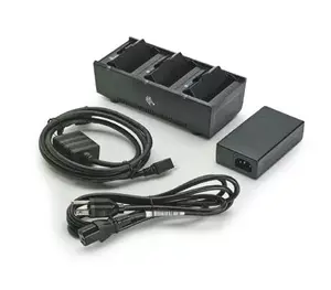 Indoor battery charger Zebra SAC-MPM-3BCHGEU1-01, AC power, black, includes AC and DC cables