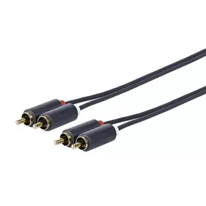 Кабель аудио Vivolink PRORCARCA15 15 м 2 x RCA черный