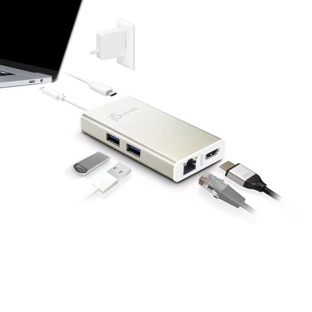USB Type-C Multi-Adapter j5create JCA374-N Photo 4