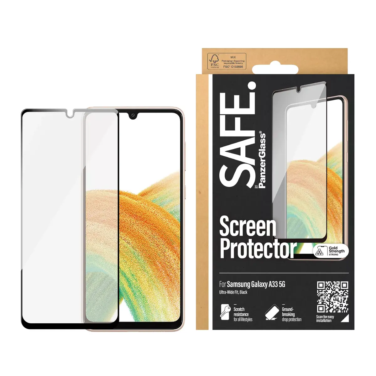 Ekrāna aizsargs PanzerGlass SAFE Samsung Galaxy A33 5G Photo 2