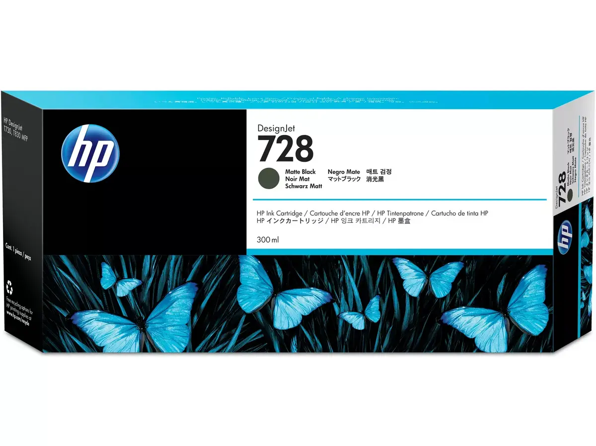 Kārtridžs HP 728 300-ml Matēta melna