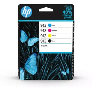 HP 912 4-pack Black Cyan Magenta Yellow Original Ink Cartridges Standard Yield
