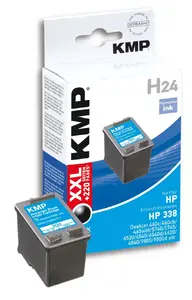 Картридж KMP H24 — черный, пигментные чернила, 1 шт.