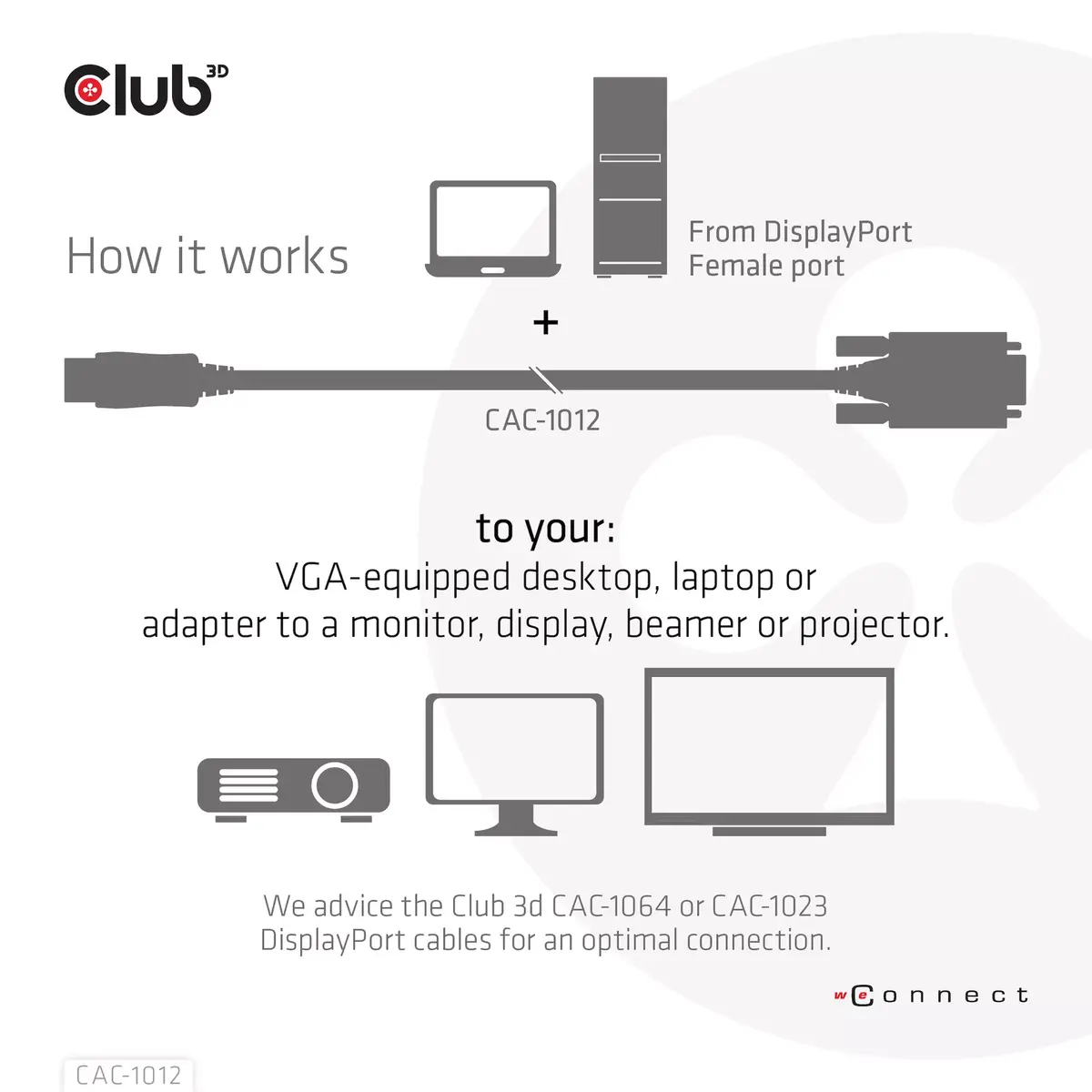 Кабель DisplayPort на VGA M/M CLUB3D CAC-1012 Photo 5