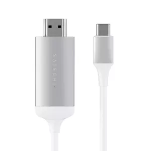 Video kabeļa adapteris Satechi ST-CHDMIS — USB Type-C uz HDMI, 1.8 m, sudraba