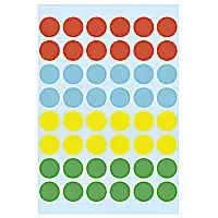 Herma 1851 Multi-purpose Labels Assorted Colours 12 mm 240 pcs Self-adhesive
