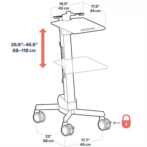 Multimediju rati Ergotron Neo-Flex Laptop Cart Photo 3