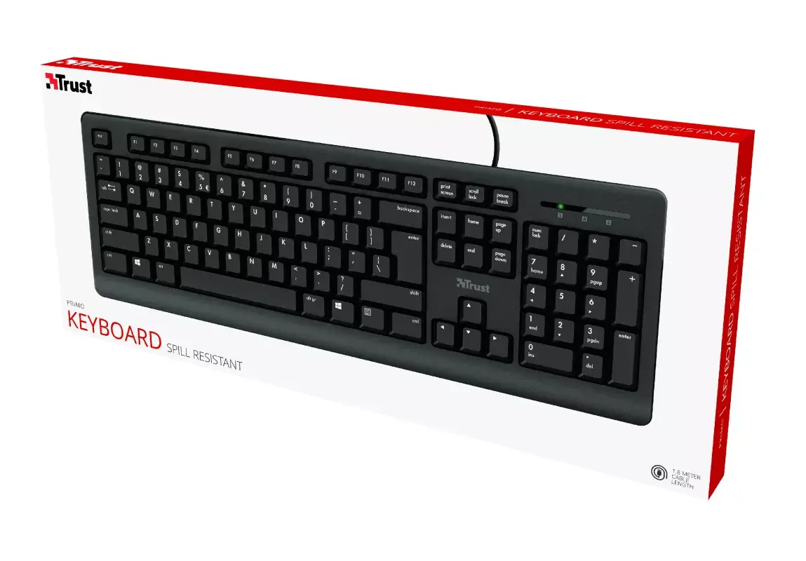 TRUST Primo USB keyboard Full‑size 104 keys Photo 9