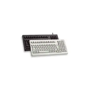 Wired Cherry compact PC keyboard G80-1800 FR, 19", USB + PS/2, QWERTY, 105 keys, grey