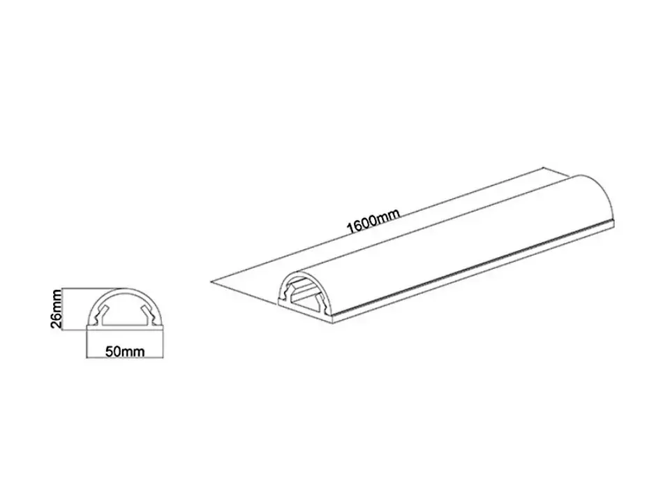 Multibrackets M Universal kabeļu kanāls 1600 mm Photo 10