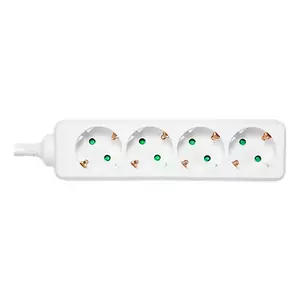 Удлинитель Deltaco GT-0401 3м 4 AC розетки Внутренний Белый