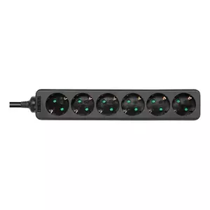 Удлинитель Deltaco GT-0622 5 м 6 розеток Черный