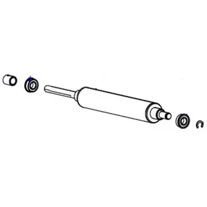 Printer transfer roller Zebra P1083347-012 for thermal transfer printers, compatible with Zebra ZT510, 1 pc