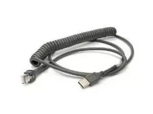 Zebra handheld mobile computer accessory CBA-UF6-C12ZAR — USB A to RJ-45 cable, 3.6576 m, black