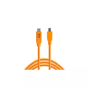 USB Cable Tether Tools CUC2415-ORG 4.6m USB 2.0 USB C Mini-USB B Orange