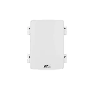 Housing & mount AXIS 5900-151 for outdoor security cameras, stainless steel/white, 282×131×361 mm