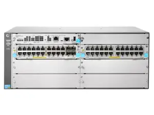 Pārvaldāms L3 switches HP HPE 5406R 44GT PoE+ & 4×SFP+ (bez PSU) — 44×Gigabit RJ-45, 4×10Gb SFP+, PoE+, 960 Gbit/s, 4U
