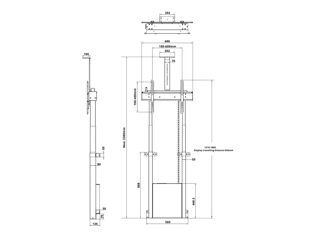 Multibrackets M Motorized Floormount Photo 13