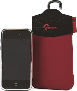 Camera bag Lowepro Tasca 20 in Red/Black — compact padded case for small cameras and accessories