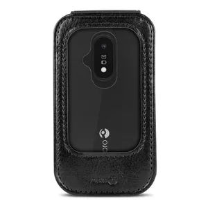 Doro 7988 Mobilā tālruņa vāciņš melns 6040, 6060, 6820, 6880, 7030, 7080 ierīcēm ar 2.8 collu ekrānu
