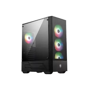 PC Case MSI MAG FORGE 112R Midi Tower Black with Tempered Glass, 3x120mm Front Fans, ATX/Micro‑ATX/Mini‑ITX Support
