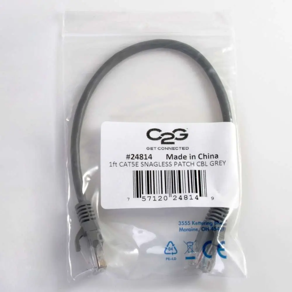 Сетевой патч-корд C2G 2м Cat5e UTP Серый Photo 7