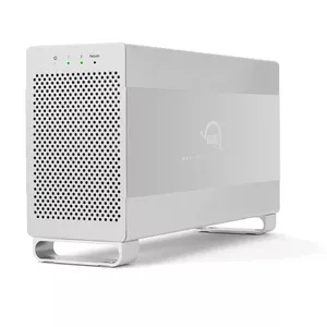 HDD enclosure OWC Mercury Elite Pro Dual White for 2× 3.5" SATA drives, RAID 0/1/SPAN, USB Type‑B